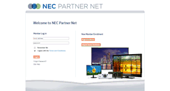 Desktop Screenshot of partners.necdisplay.com