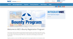 Desktop Screenshot of bounty.necdisplay.com